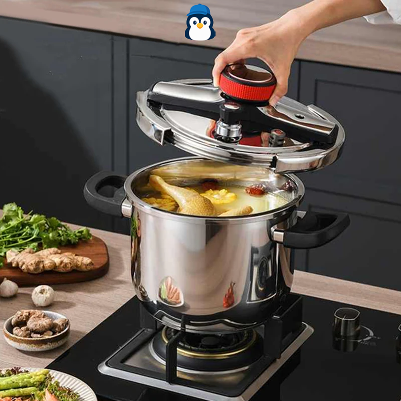 Panelas de Pressão TurboChef Aço Inoxidável - Á Prova de Explosões + {Brinde} Kit Utensílios