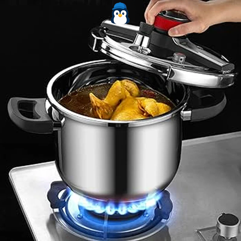 Panelas de Pressão TurboChef Aço Inoxidável - Á Prova de Explosões + {Brinde} Kit Utensílios