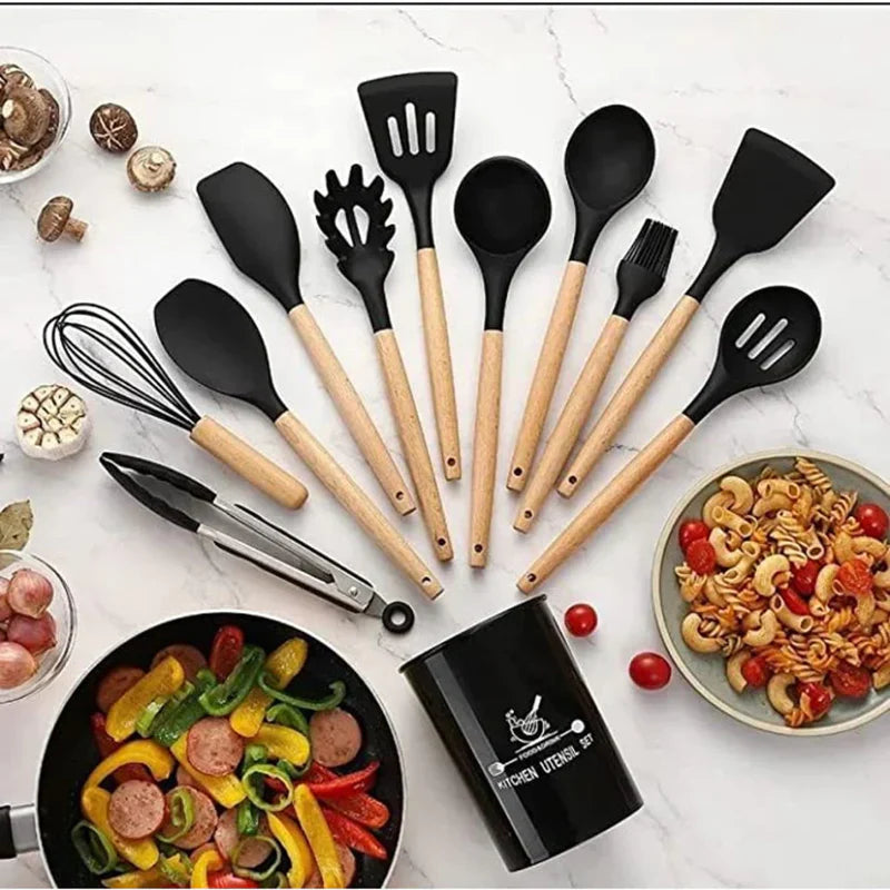 Kit Cozinha dos Sonhos: 9 Panelas Ceramica + 13 Utensílios de Brinde