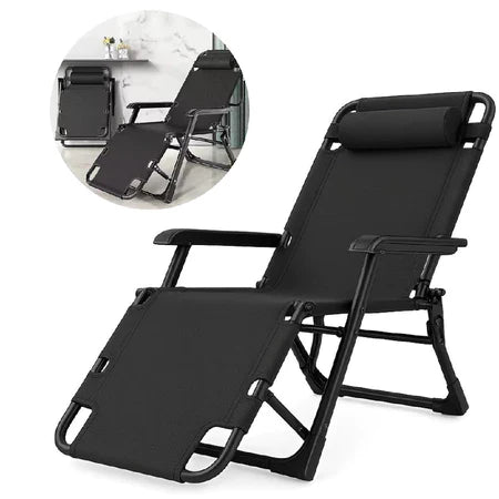 Espreguiçadeira Reclinável Dobrável 15 Posições – Conforto Premium até 300kg